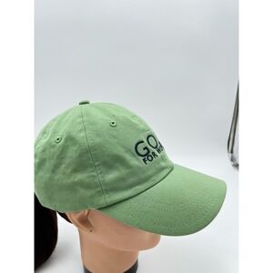 Golf For Women Magazine Adjustable Strapback Hat Green Embroidered Cotton Cap
